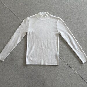 Soft White Women's Turtleneck Top